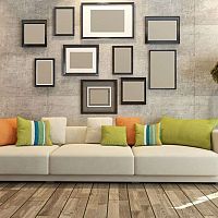 Beton beltéren - beton vakolat, padló és bútor