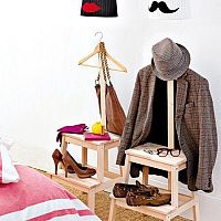 Szobainas - fa vagy króm akasztó