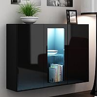 Üveges vitrin a nappaliba, fa vitrinszekrény az étkezőbe