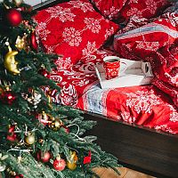 A karácsonyi mintájú ágynemű megadja a karácsony hangulatát!
